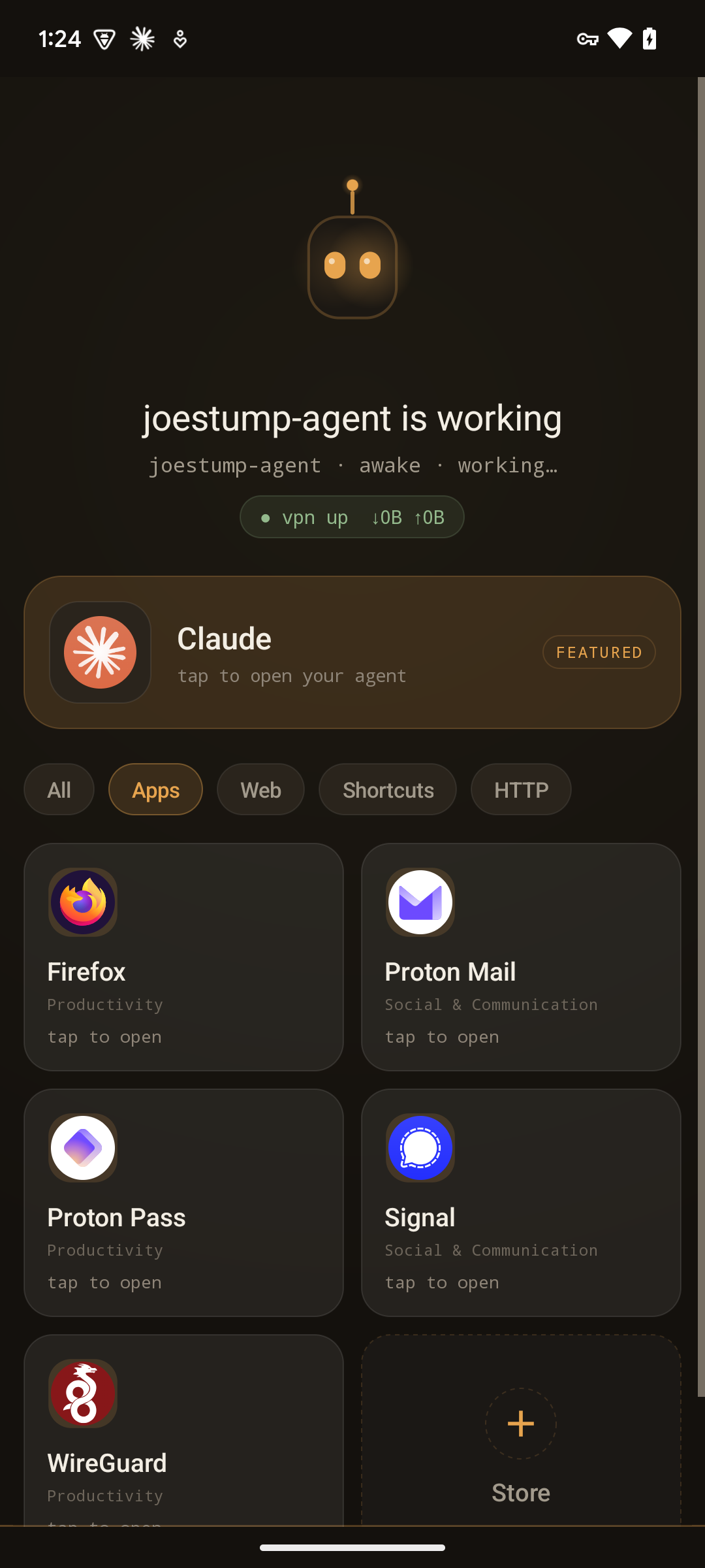 Roost home screen